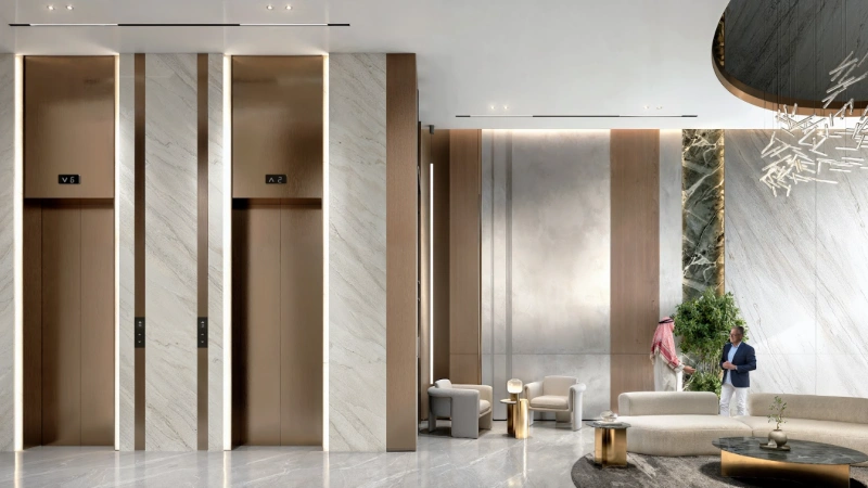 Luxuriöses Wohnen am Strand: Eleganz in einem 3-Schlafzimmer-Apartment mit Dienstmädchenzimmer