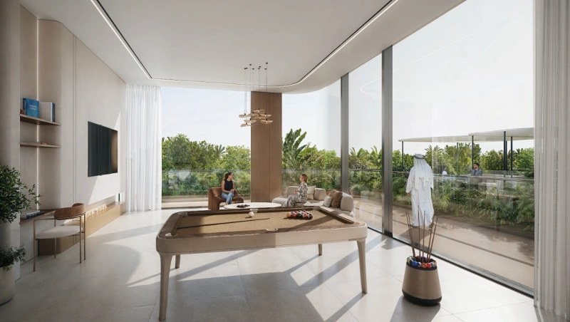 Luxuriöses Wohnen am Strand: Eleganz in einem 3-Schlafzimmer-Apartment mit Dienstmädchenzimmer