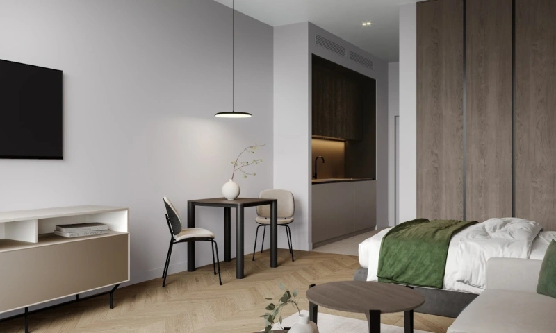 apartamento de 2 dormitorios en "1WOOD RESIDENCE"