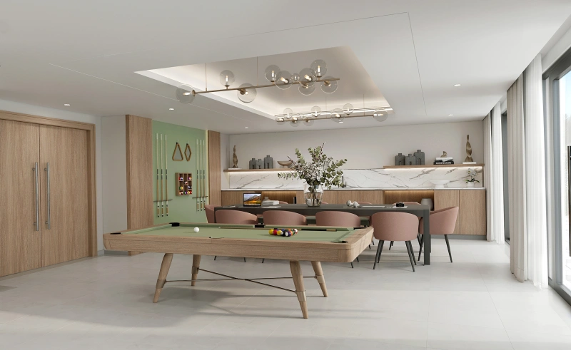 Stilvolles Ein-Zimmer-Apartment mit modernem Design