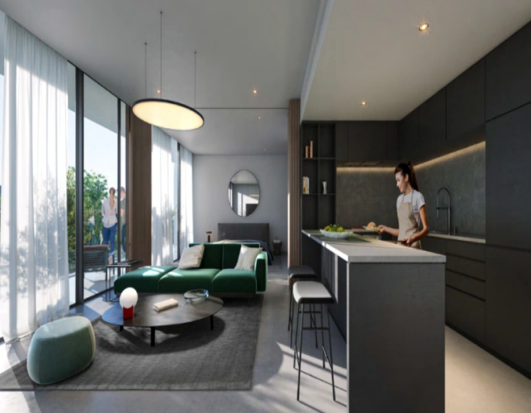 Atemberaubende Ein-Zimmer-Wohnung mit modernem Design