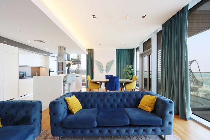 Traumhaftes Luxusapartment mit Meerblick und Zimmermädchen in Bluewaters Residences - Gebäude 6