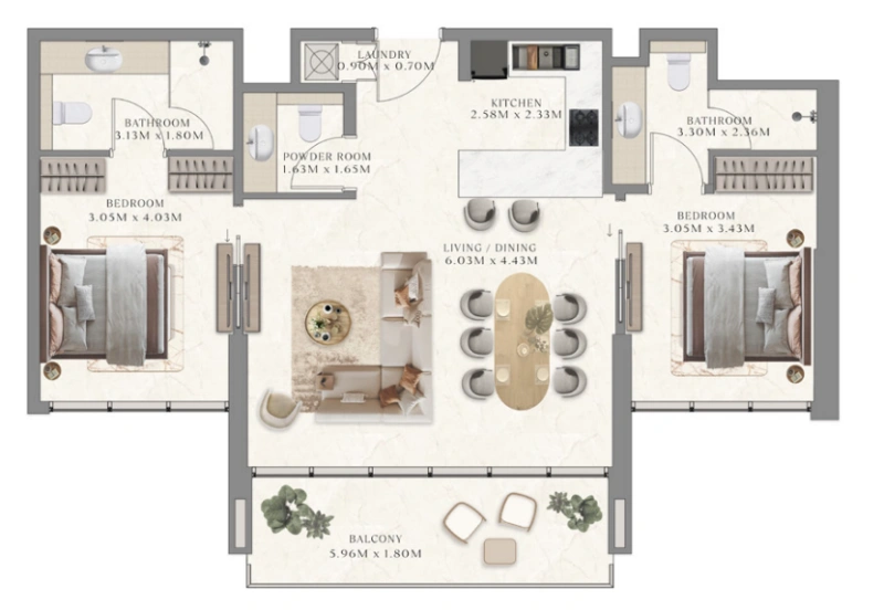 Luxuriöses 2-Zimmer-Apartment mit Resort-Feeling!