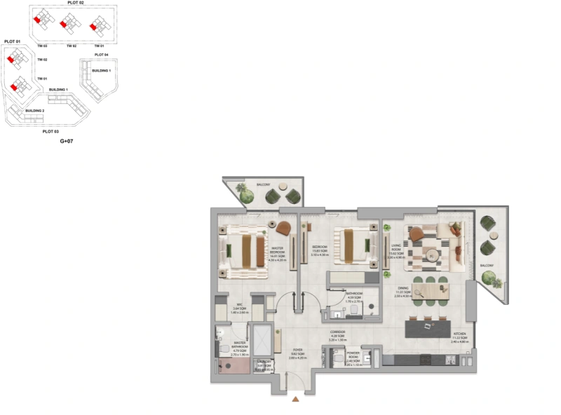 Geräumiges 2-Zimmer-Apartment in toller Gemeinschaft mit Balkon!