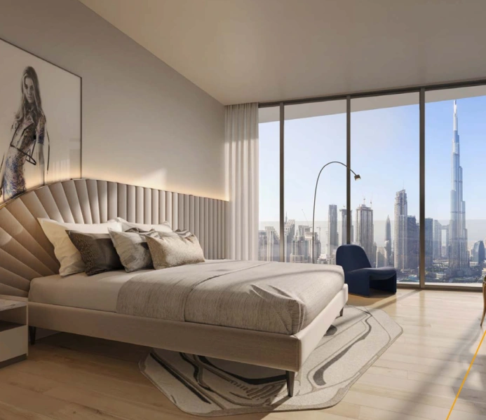 Luxuriöses Wohnen auf hoher Etage - 1 Schlafzimmer Apartment