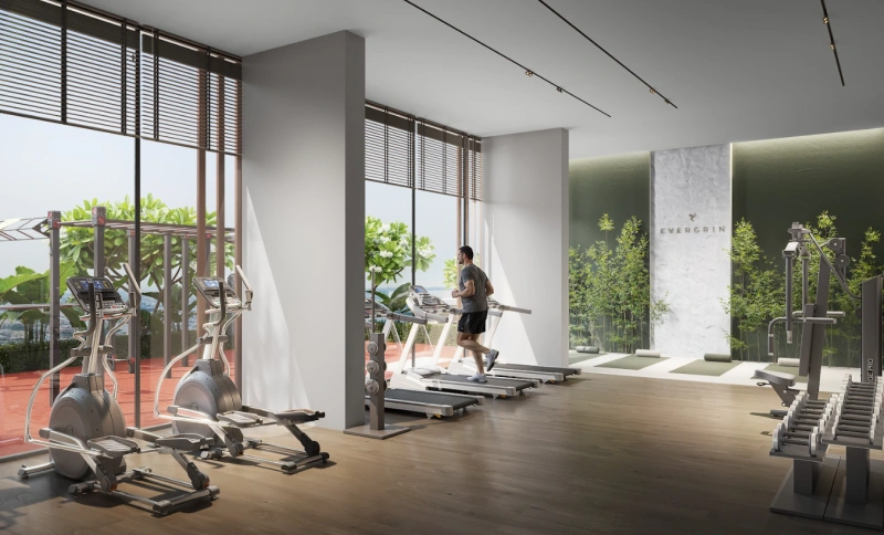 1-Schlafzimmer-Wohnung in "EVERGR1N HOUSE2"