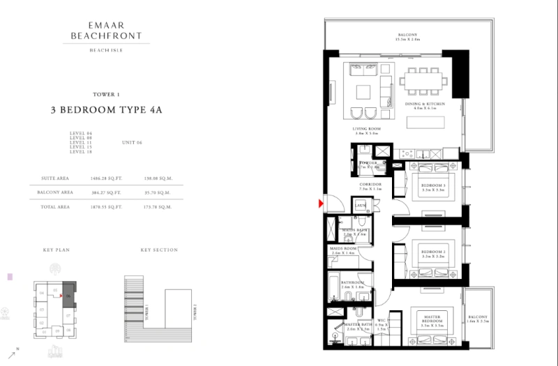 Luxuriöses 3-Zimmer-Apartment in Toplage! Voll möbliert!