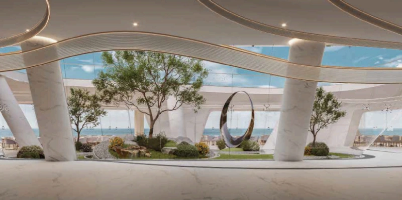 Luxuriöses 3-Zimmer-Apartment am Strand mit Eleganz und Stil