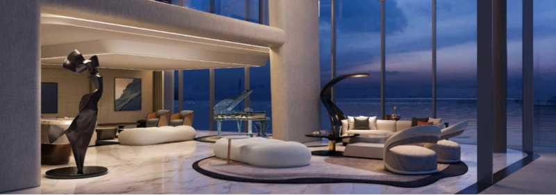 Luxuriöses 3-Zimmer-Apartment am Strand mit Eleganz und Stil