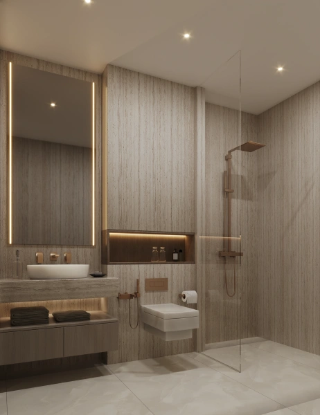 Modernes Apartment mit großem Balkon in Binghatti Aurora JVC! Amazing Community-Ansicht!