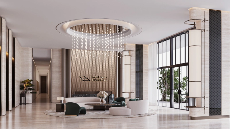 Modernes Apartment mit großem Balkon in Binghatti Aurora JVC! Amazing Community-Ansicht!