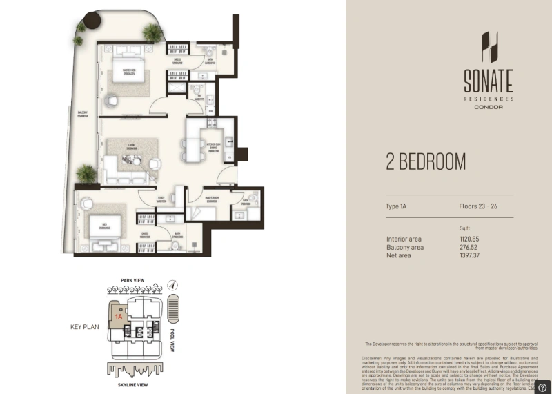 Modernes 2-Zimmer-Apartment mit Zimmermädchen-Zimmer und eigenem Bad!