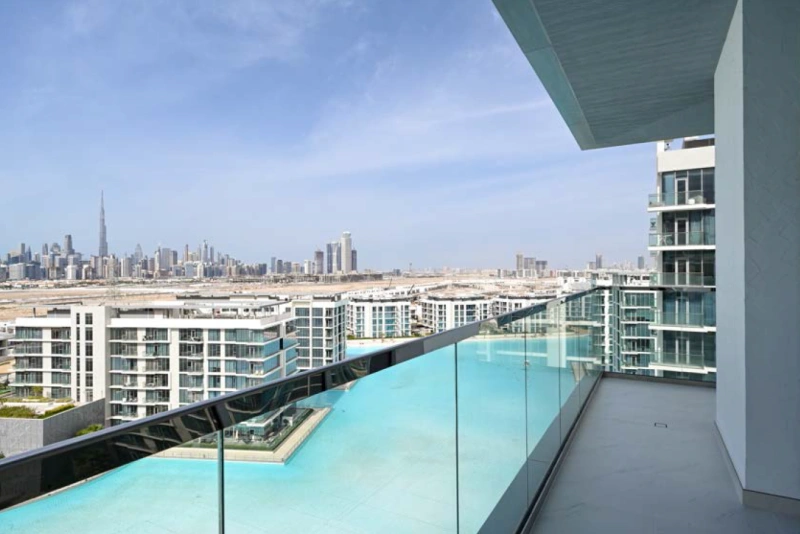 Luxuriöses 3-Zimmer-Apartment mit traumhaftem Blick auf die Lagune & die Skyline von Burj Khalifa
