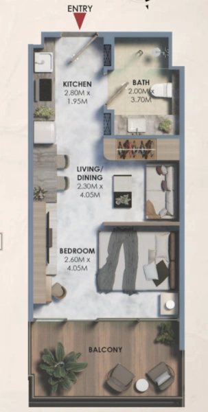 Gemütliches Studio-Apartment in Top-Lage - ideal für Junggesellen!