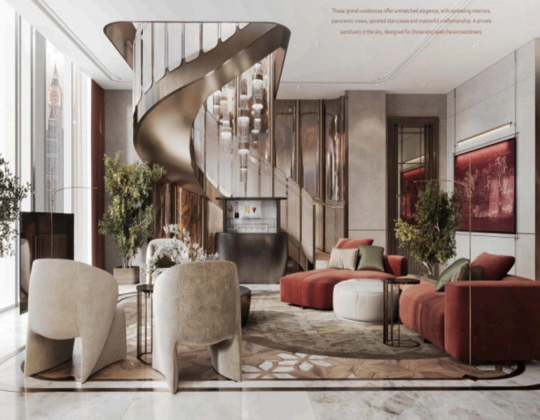 Luxuriöses Penthouse mit vier Schlafzimmern und modernem Design