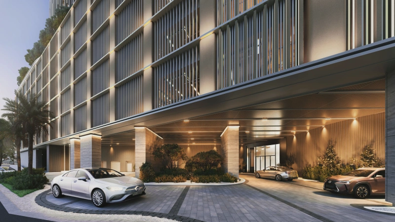 Atemberaubende Ein-Schlafzimmer-Wohnung mit Pool und Panoramablick