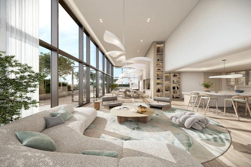 Atemberaubende Ein-Schlafzimmer-Wohnung mit Pool und Panoramablick