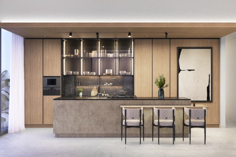 Atemberaubende Ein-Schlafzimmer-Wohnung mit Pool und Panoramablick