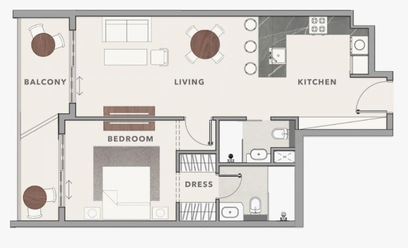 Modernes City-Apartment mit voll ausgestatteter Küche und Gast WC in Top-Lage!