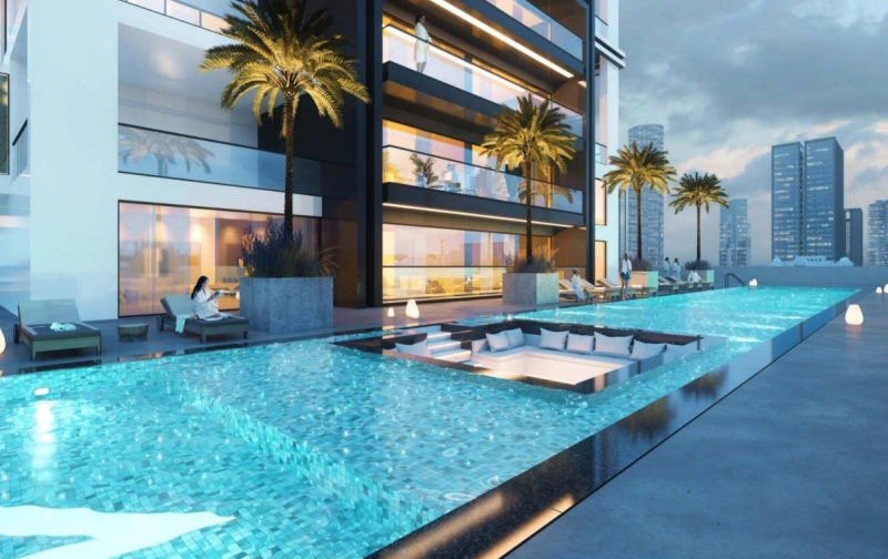 Exklusive 2-Bedroom Wohnung mit privatem Pool & Gemeinschaftsblick im Binghatti Gardenia JVC