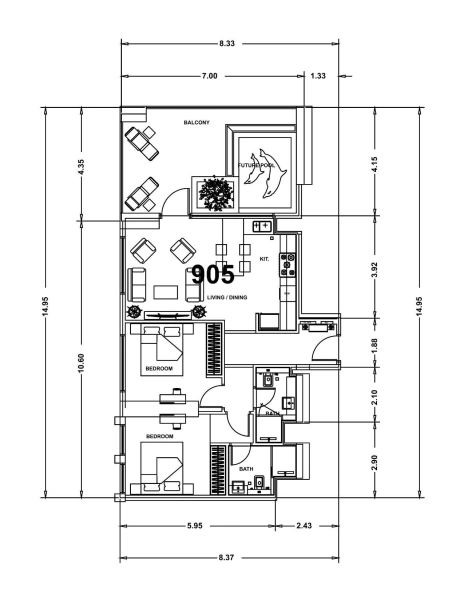 Exklusive 2-Bedroom Wohnung mit privatem Pool & Gemeinschaftsblick im Binghatti Gardenia JVC