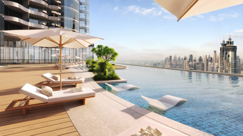 Luxuriöse 1-Zimmer-Wohnung mit Canal View und atemberaubendem Blick auf den Burj Khalifa