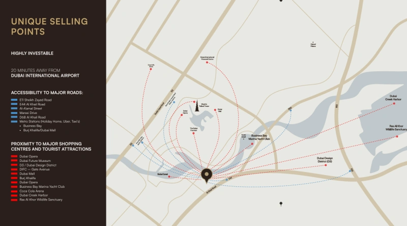 Gemütliches 1-Zimmer-Apartment mit Kanal- und Burj Khalifa-Blick in erstklassiger Lage