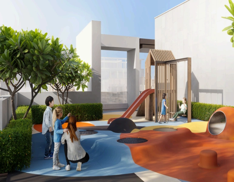 Stilvolle Wohnung mit einem Schlafzimmer und modernem Design