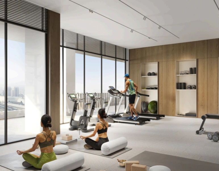 Stilvolle Wohnung mit einem Schlafzimmer und modernem Design