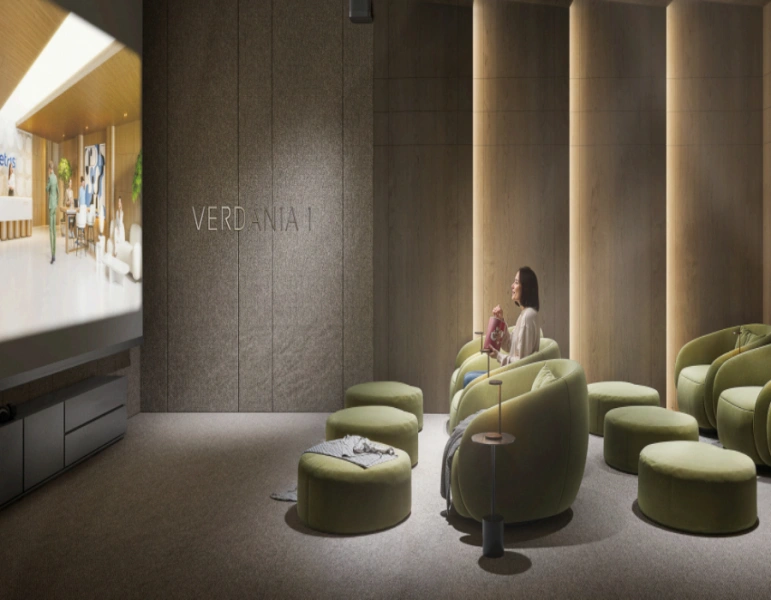 Stilvolle Wohnung mit einem Schlafzimmer und modernem Design