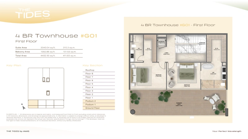 Expansive 4-Zimmer-Luxus-Stadthaus mit riesigen Layout