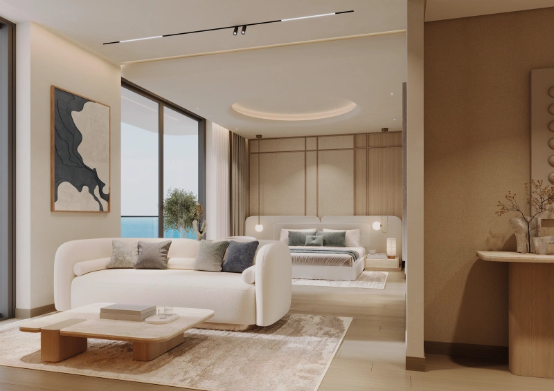 Luxuriöses Penthouse mit drei Schlafzimmern und modernem Design