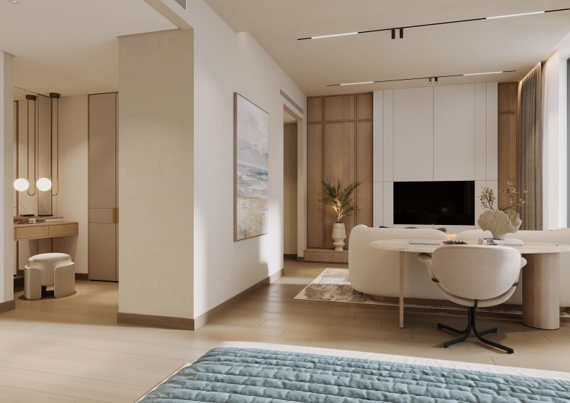 Luxuriöses Penthouse mit drei Schlafzimmern und modernem Design