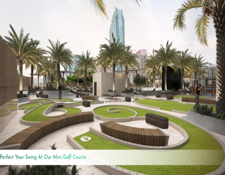 Ein-Schlafzimmer-Apartment mit modernem Design