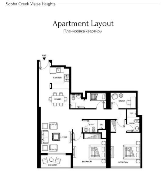 Geräumige 2-Zimmer Wohnung mit Arbeitszimmer - Großzügiges Layout, perfekt für Wohnen und Arbeiten!