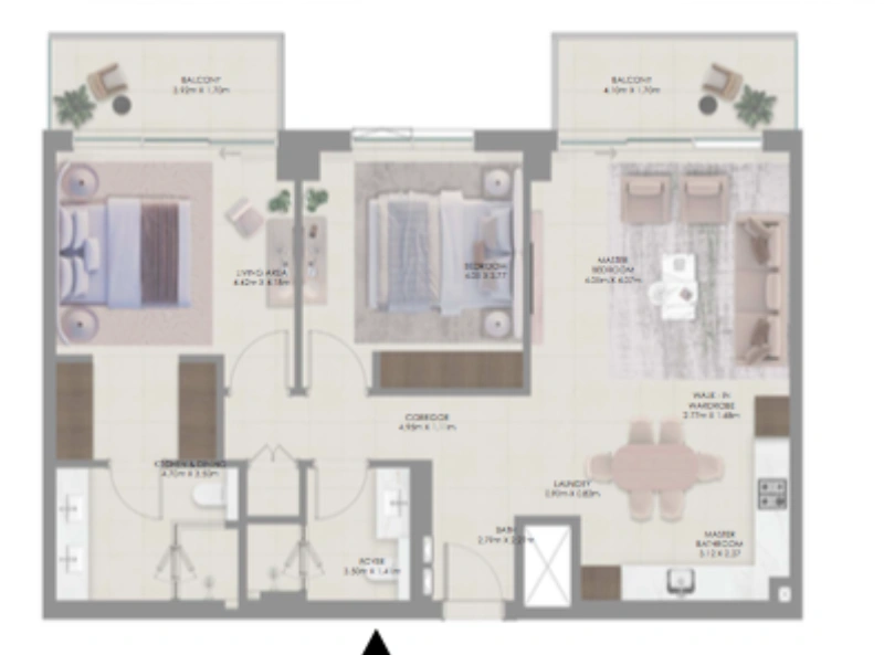 Moderne 2-Zimmer-Wohnung mit atemberaubendem Panoramablick