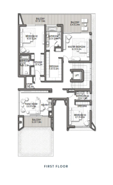 Luxusvilla mit 5 Schlafzimmern, Dachterrasse und Familienzimmer - Meister-Bett mit Meerblick