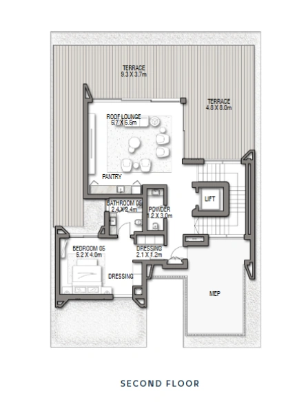 Luxusvilla mit 5 Schlafzimmern, Dachterrasse und Familienzimmer - Meister-Bett mit Meerblick