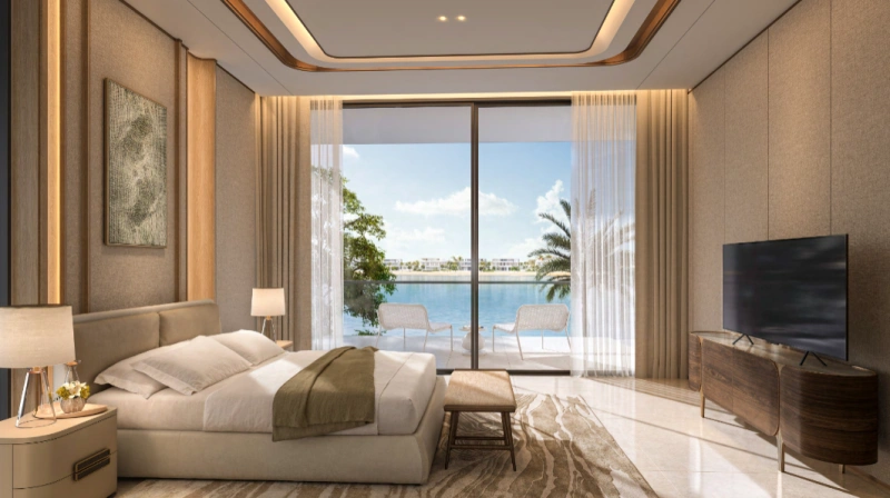 Luxusvilla mit 5 Schlafzimmern, Dachterrasse und Familienzimmer - Meister-Bett mit Meerblick