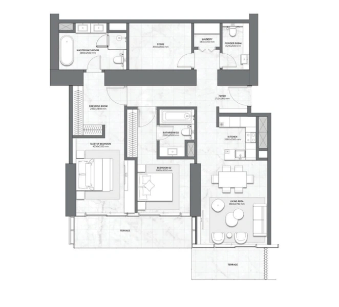 Luxuriöses 2-Zimmer-Apartment: Exquisite Wohnkultur in bester Lage!