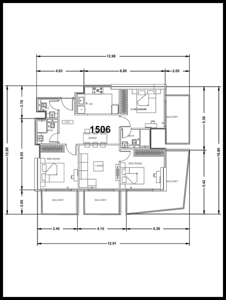 Brandneue 4-Zimmer-Wohnung in Binghatti Heights mit traumhafter Aussicht von Five JVC!