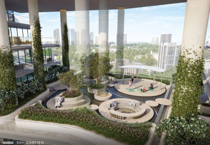 Luxuriöses 1 Schlafzimmer mit Sky Garden und Beach Edge Pool in Toplage!