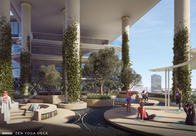 Luxuriöses 1 Schlafzimmer mit Sky Garden und Beach Edge Pool in Toplage!