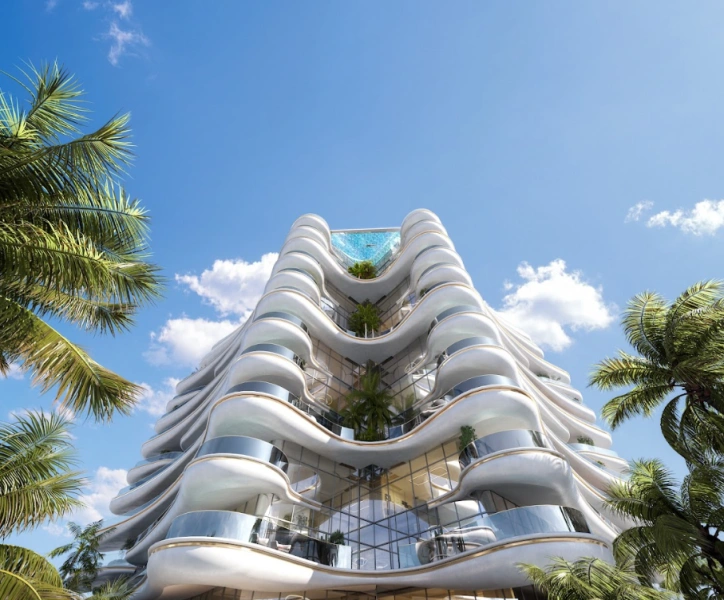 Luxuriöse 2-Zimmer Wohnung mit Ferienanlagen-Stil-Leben.