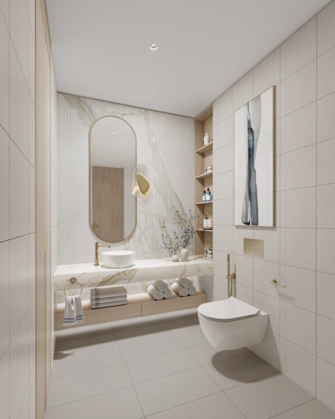 Luxuriöse 2-Zimmer Wohnung mit Ferienanlagen-Stil-Leben.