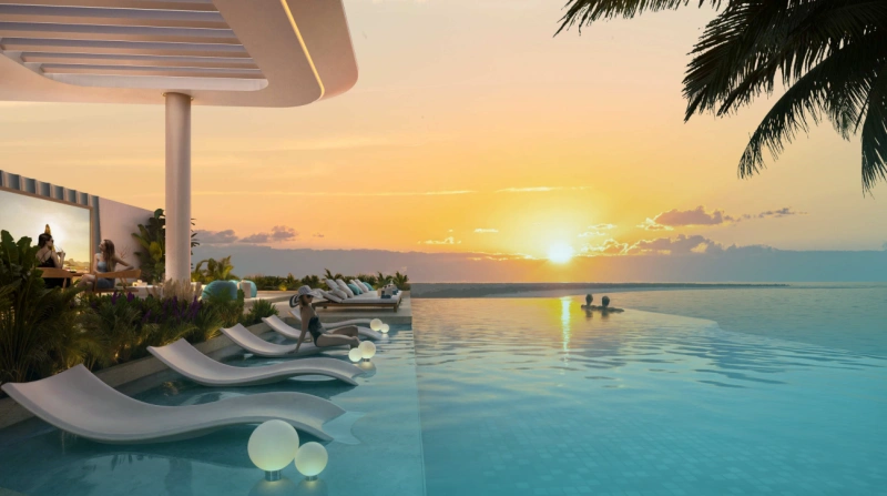 Eleganz am Meer: Wohnen am Strand in diesem 1-Schlafzimmer-Apartment