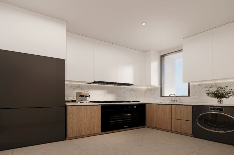 Stilvolles Ein-Zimmer-Apartment mit modernem Design