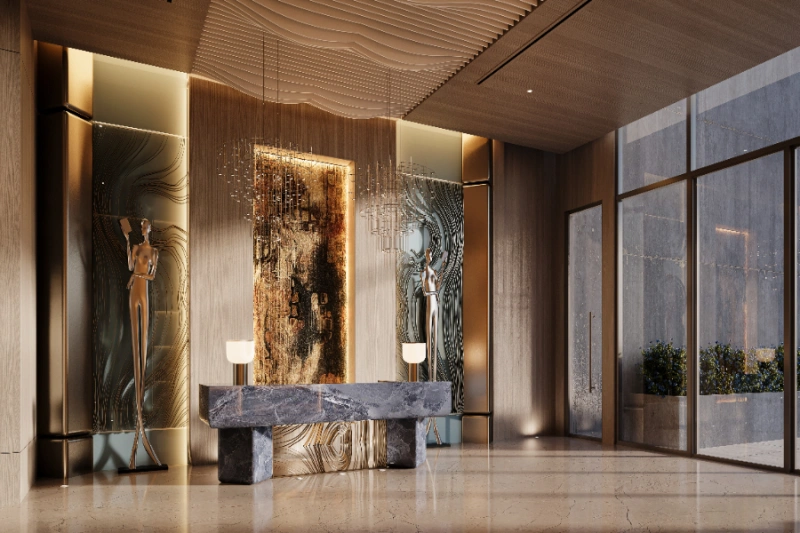 Stilvolles Ein-Zimmer-Apartment mit modernem Design