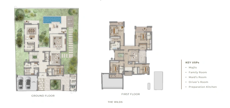 Exklusive Luxusvilla mit 4 Schlafzimmern, Dienstmädchen- und Fahrerzimmer, privatem Pool