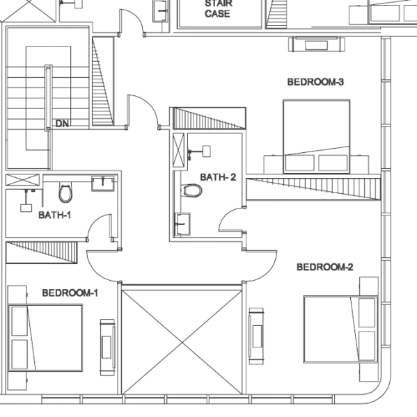 Luxuriöses Wohnen direkt am Strand in einem elegant gestalteten 4-Schlafzimmer-Apartment